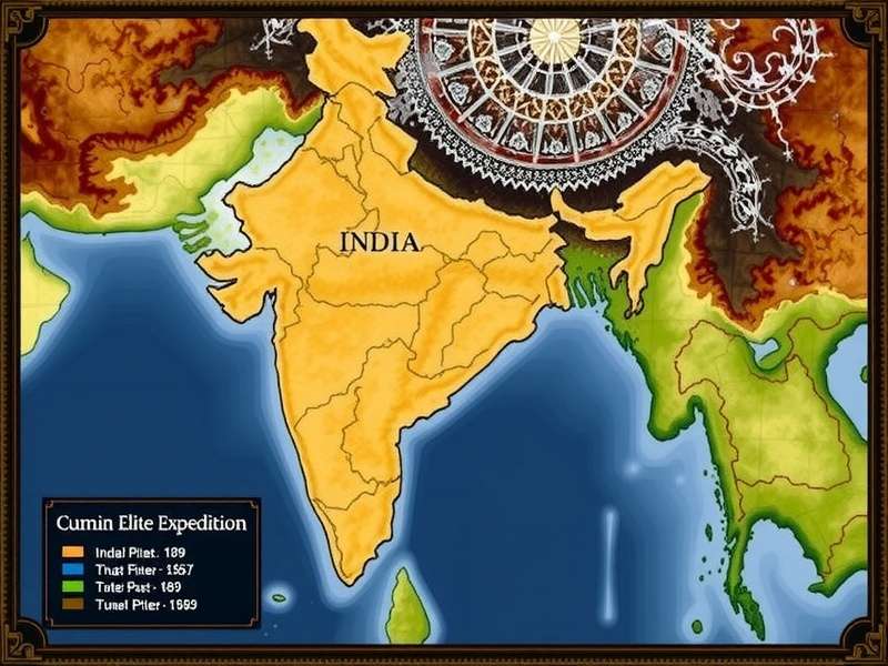Explorable Regions in Cumin Elite Expedition Cumin Elite Expedition India Map